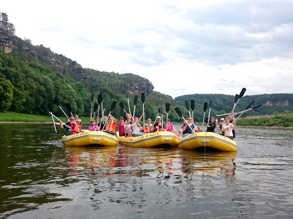 Schlauchboot - Tour auf der Elbe Dresdner Erlebniswelt