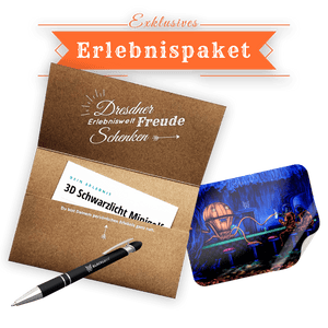 Schwarzlicht 3D Minigolf - Erlebnispaket Dresdner Erlebniswelt