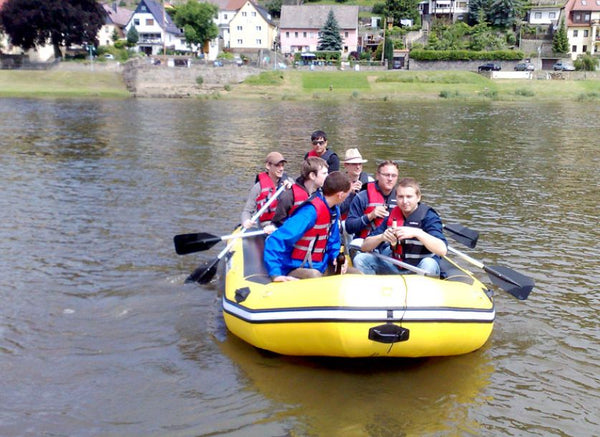 Schlauchboot - Tour auf der Elbe Dresdner Erlebniswelt